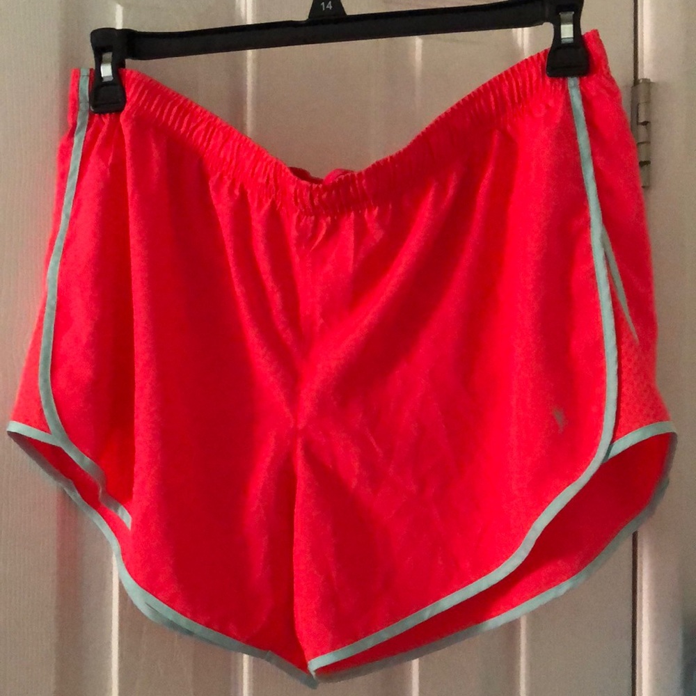 Danskin Athletic shorts Size 12/14 NWOT Neon red